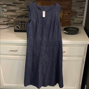 Talbots Denim Blue Midi Dress